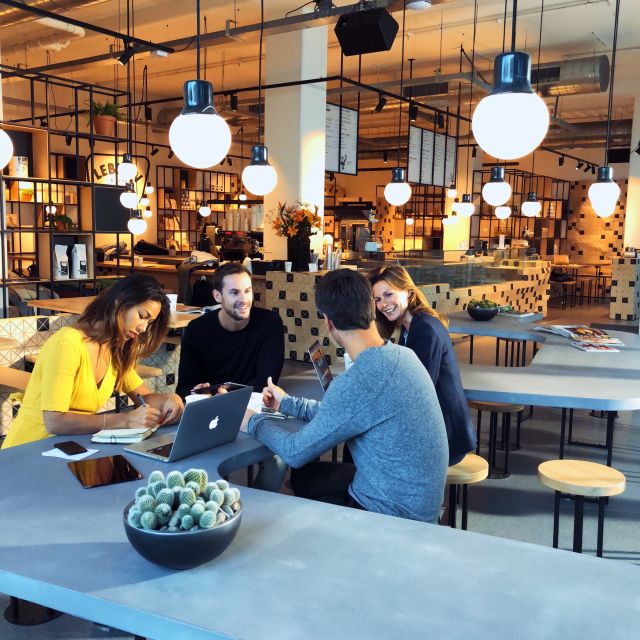 Business meeting with collegues at Lebkov.